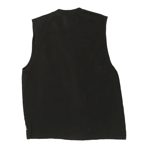4 Wards Gilet - Large Black Cotton
