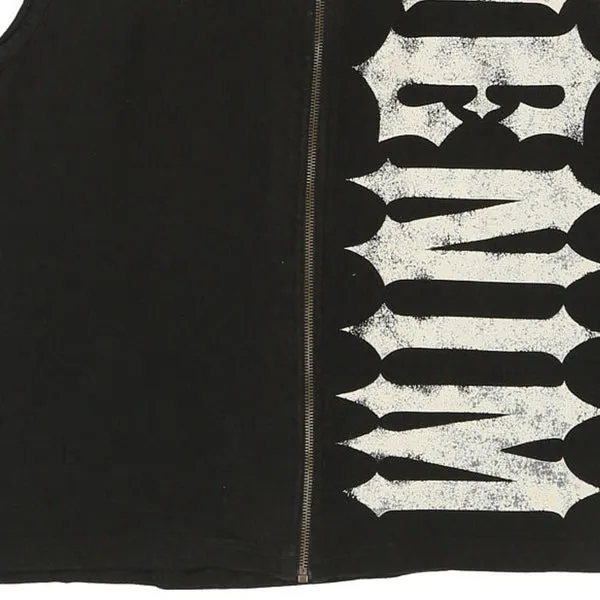 4 Wards Gilet - Large Black Cotton