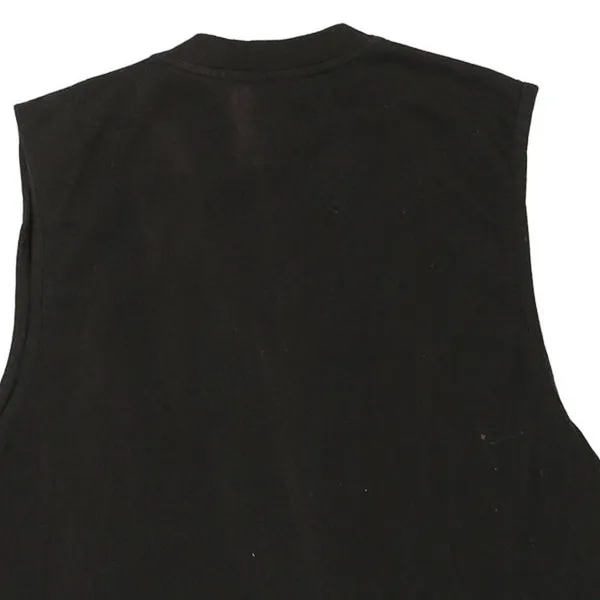 4 Wards Gilet - Large Black Cotton