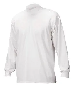 4755 Badger Long-Sleeve B-Hot Heavyweight Mock White