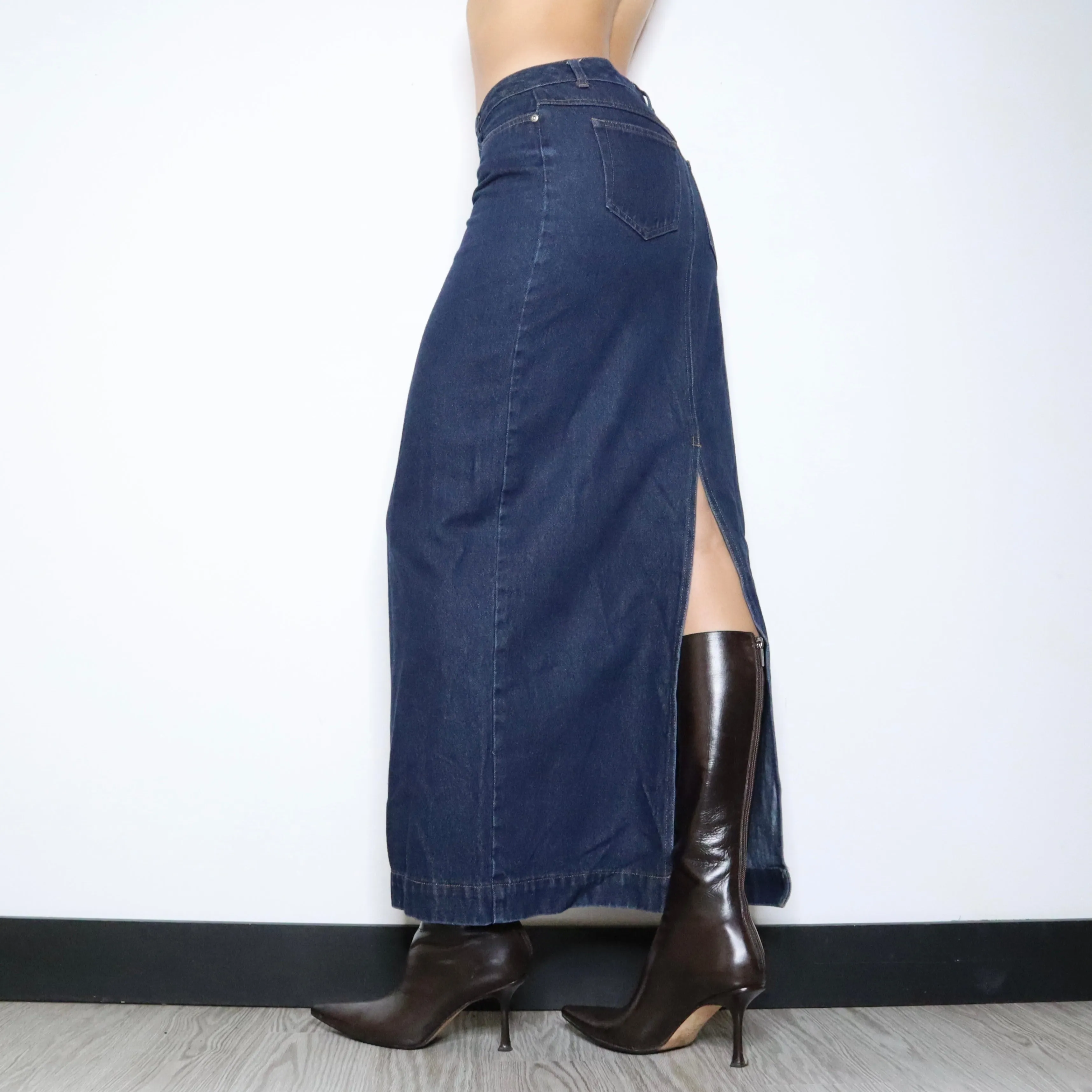 90s Denim Maxi Skirt (S-M)