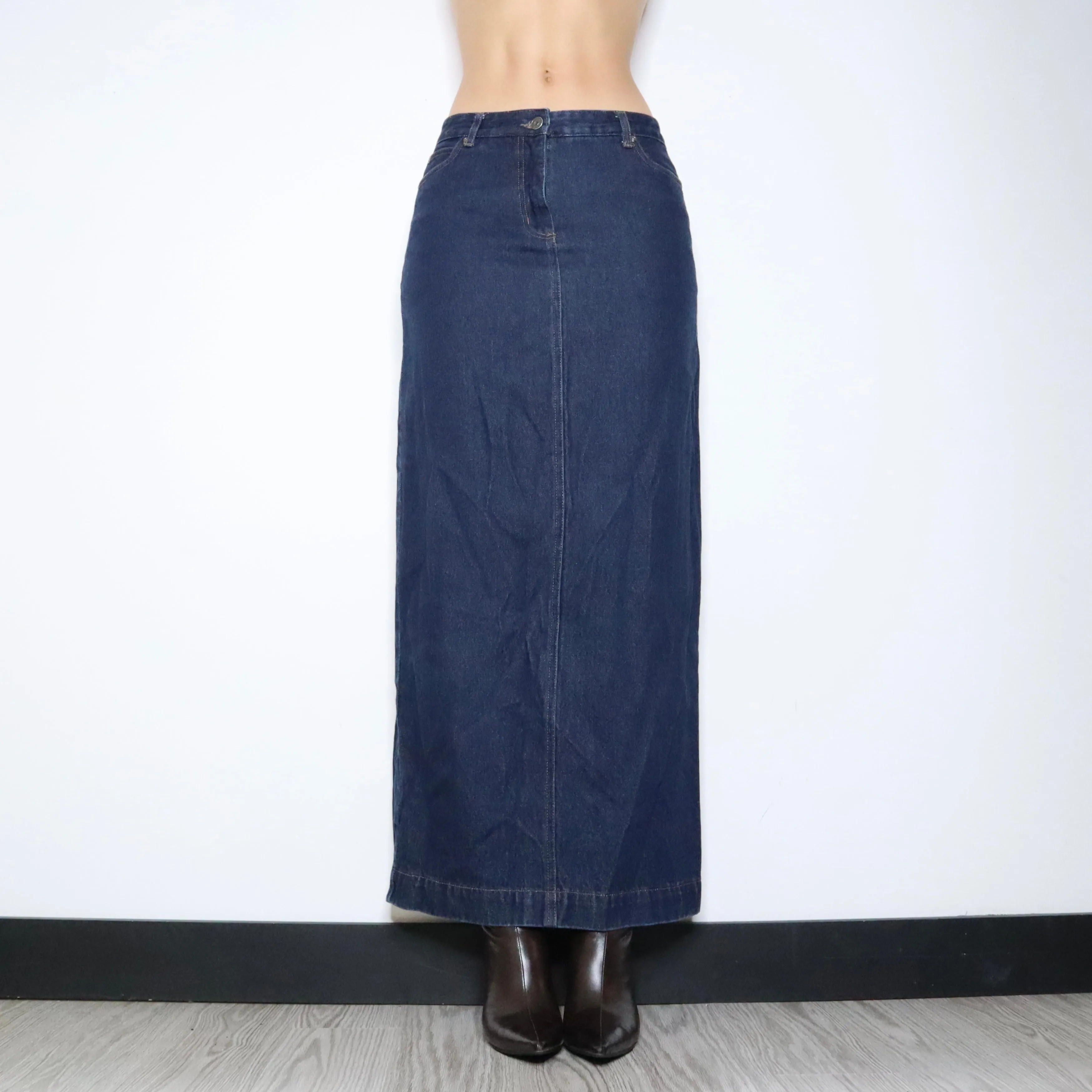 90s Denim Maxi Skirt (S-M)