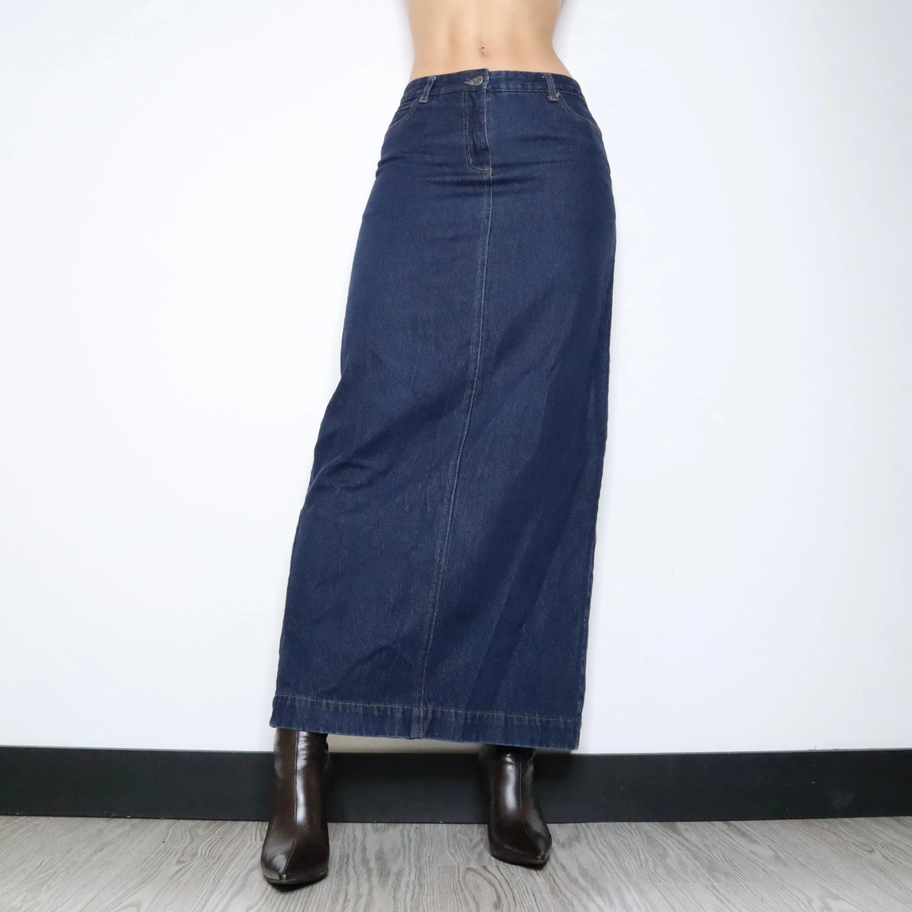 90s Denim Maxi Skirt (S-M)