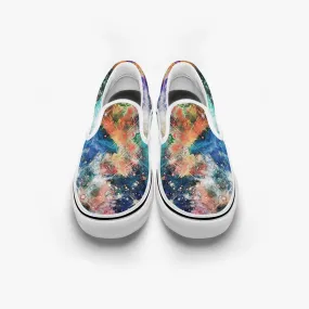 Acquiesce Apothos Split-Style Psychedelic Slip-On Shoes