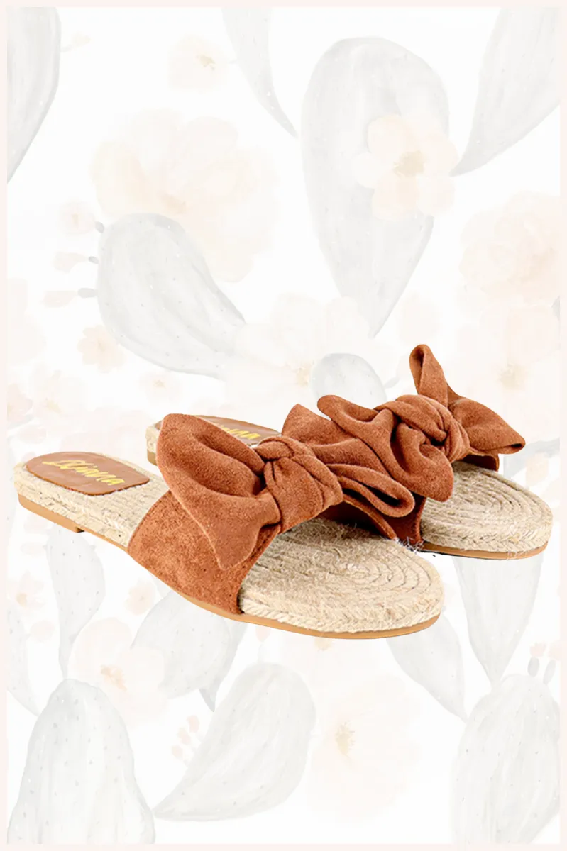 Aileen Suede   Weaved Slide