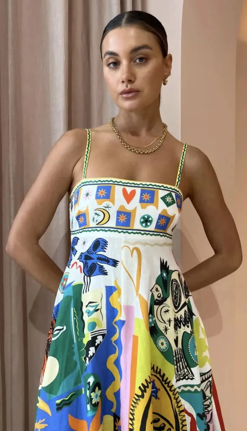 Alemais Soleil Sundress Multi
