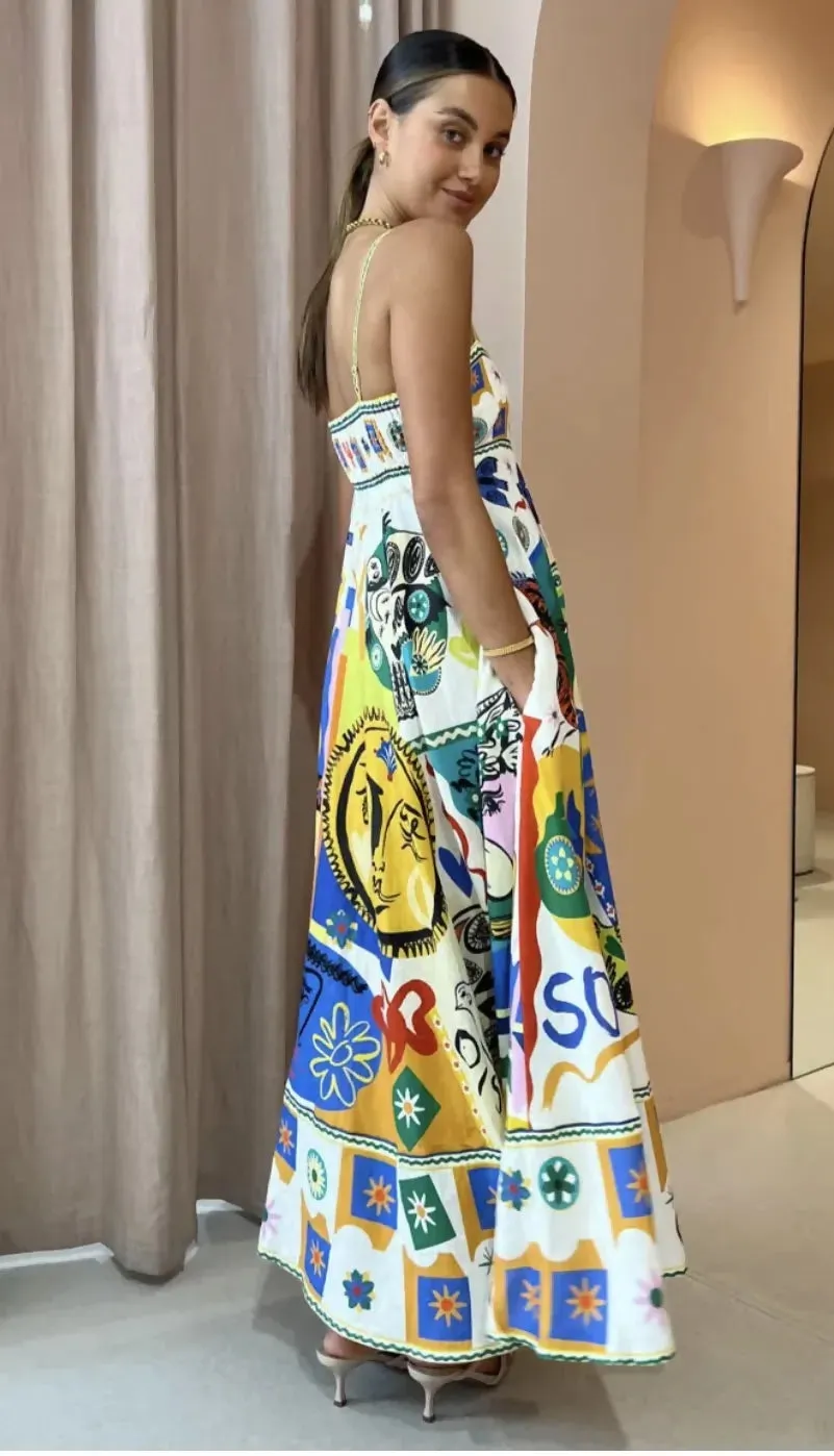 Alemais Soleil Sundress Multi