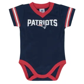 Baby Boys New England Patriots Short Sleeve Jersey Bodysuit