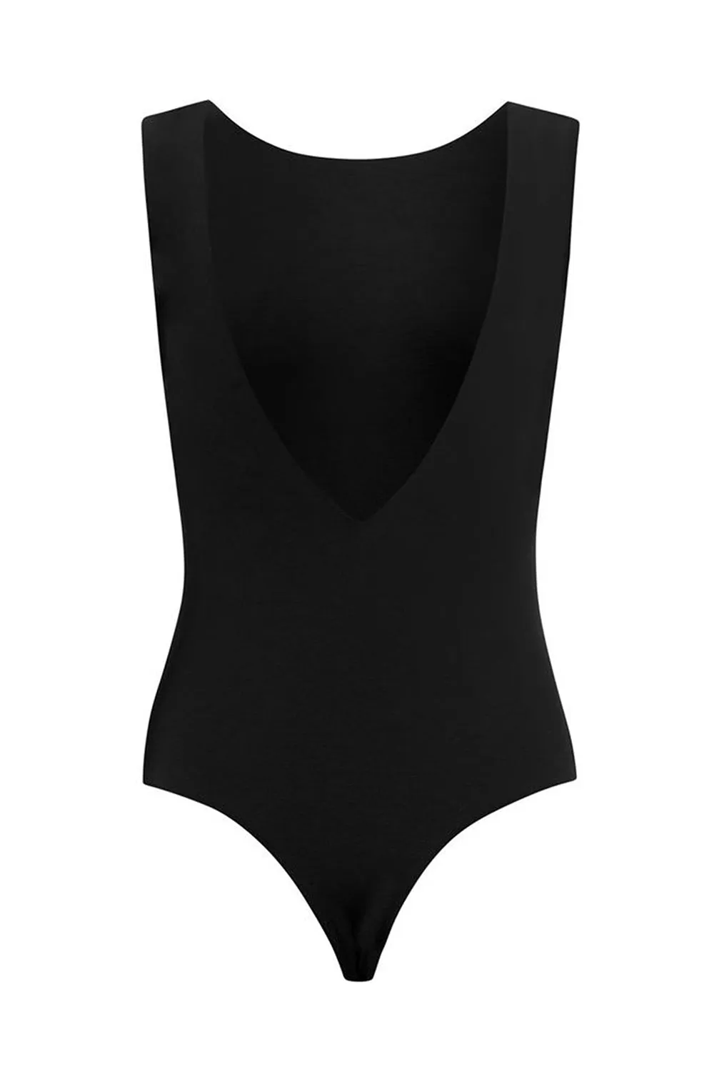 Backless Bodysuit Black