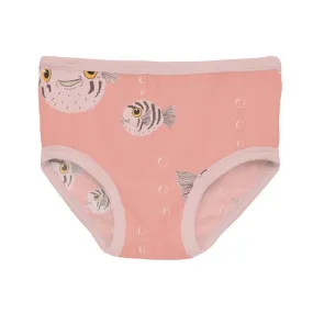 Bamboo Underwear - Blush Puffer Family