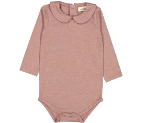 Becka, Bodysuit - Dusty Mauve Glitter