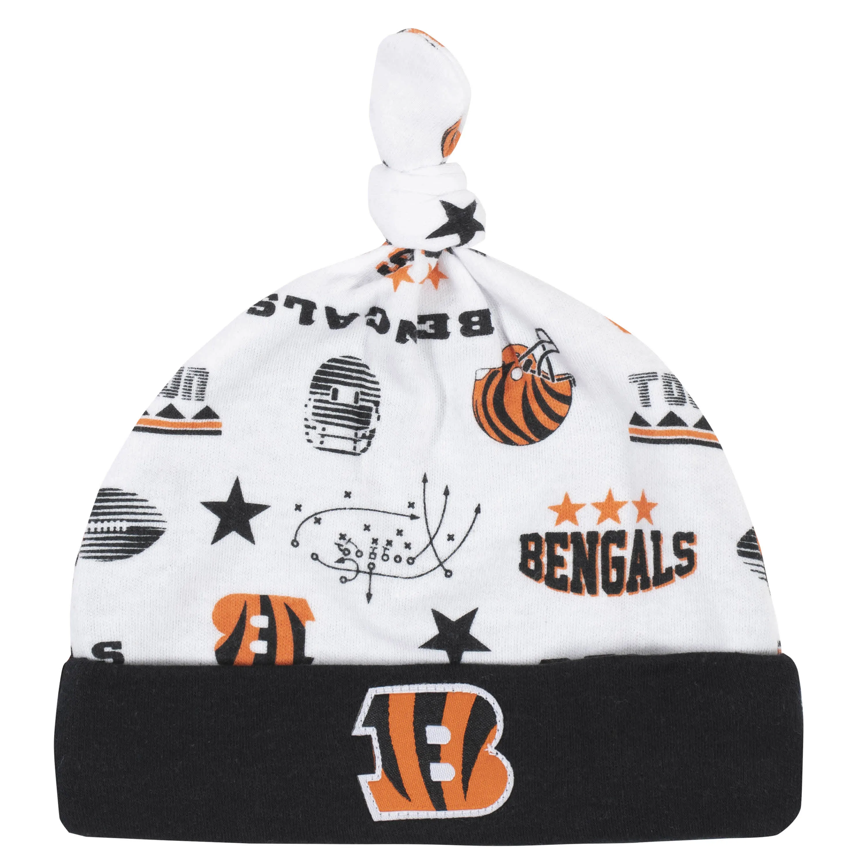 Bengals Baby Boys 3-Piece Bodysuit, Sleep 'N Play, and Cap Set