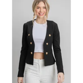 Black & Gold Blazer Jacket