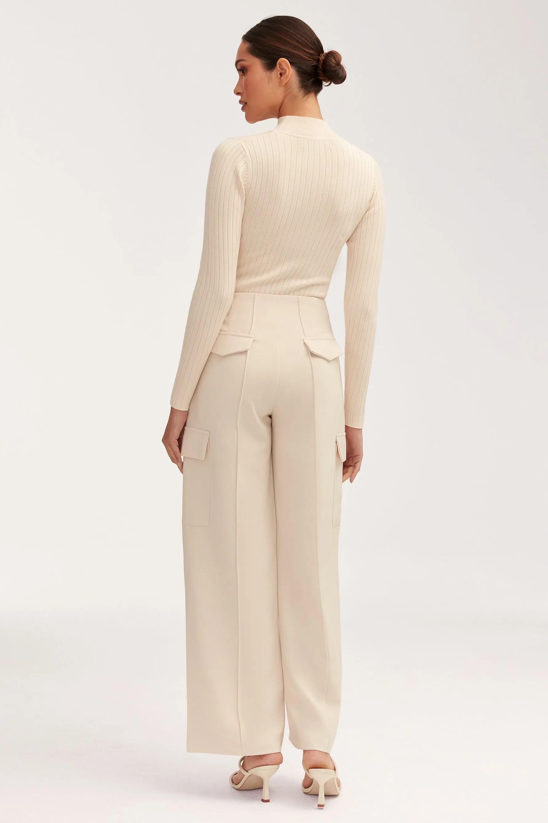 Blair Ribbed Knit Bodysuit - Off White