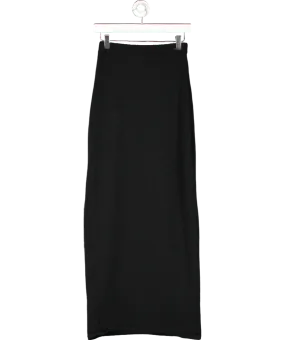 BOA Black Crochet Knit Maxi Skirt UK XS