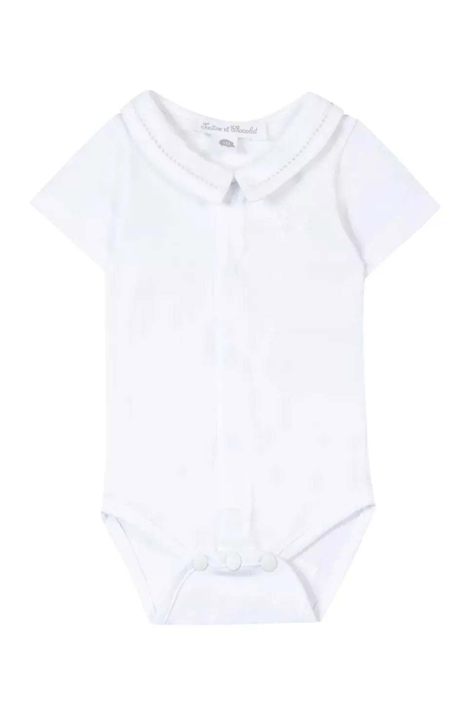 Bodysuit - Jersey with lattice collar