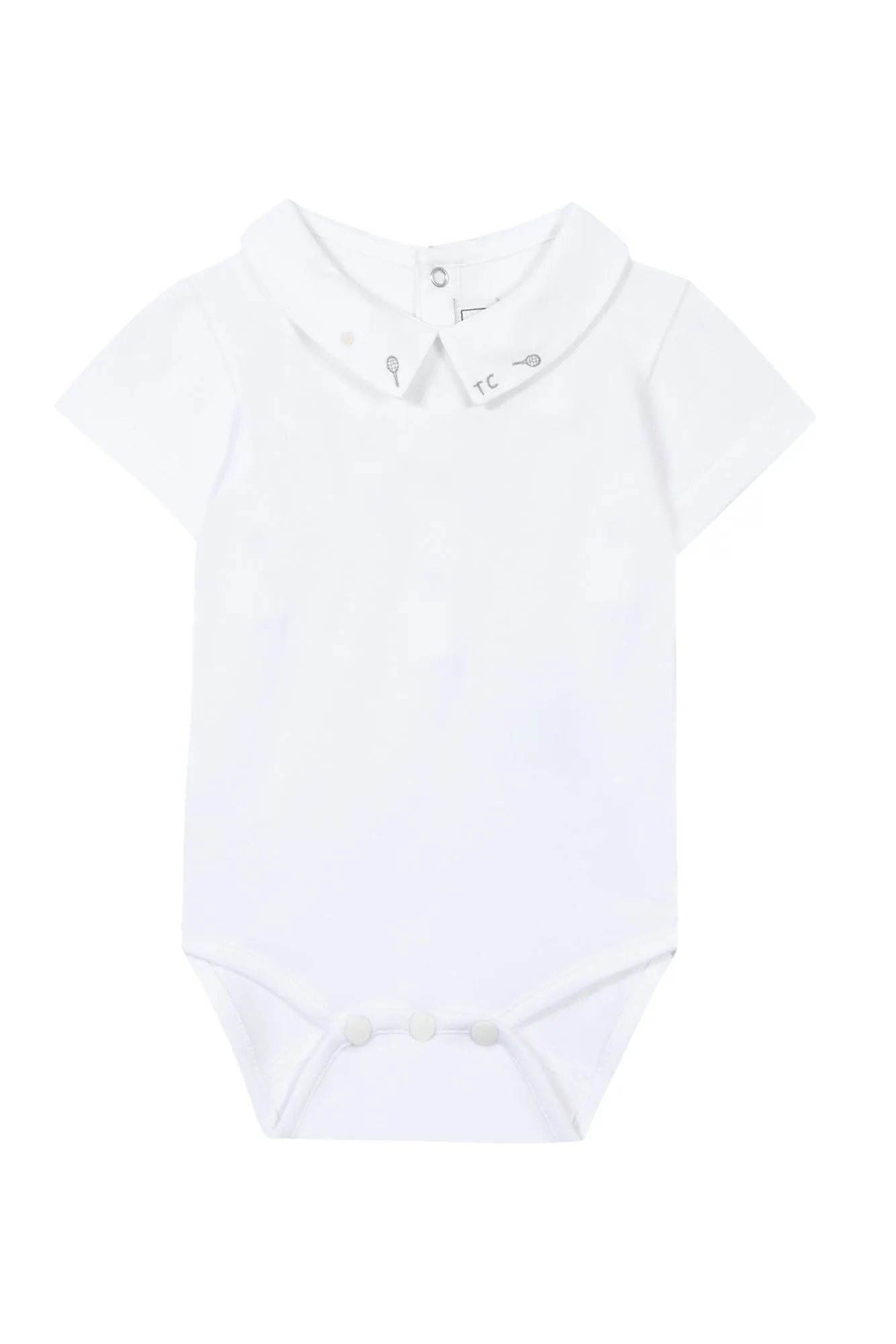 Bodysuit - Pale Yellow Fancy Embroidery