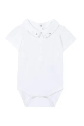 Bodysuit - Pale Yellow Fancy Embroidery