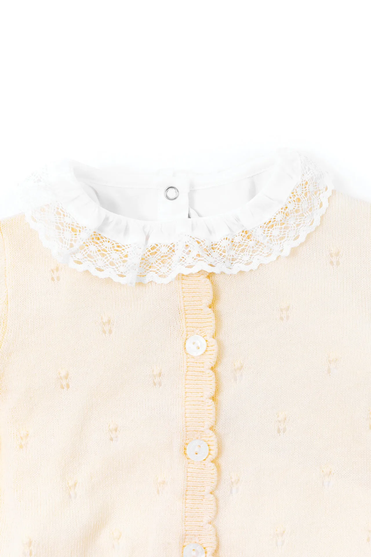 Bodysuit - White Embroidery Hand