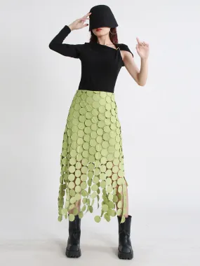 Breezy Cotton Blend with Tassel Patchwork Skirt