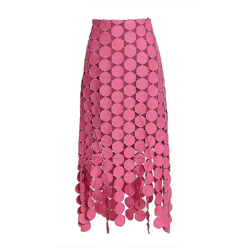 Breezy Cotton Blend with Tassel Patchwork Skirt