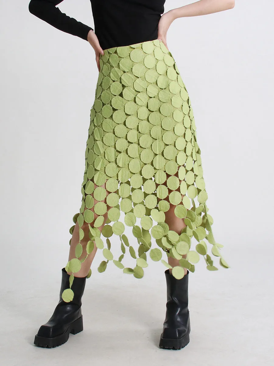 Breezy Cotton Blend with Tassel Patchwork Skirt