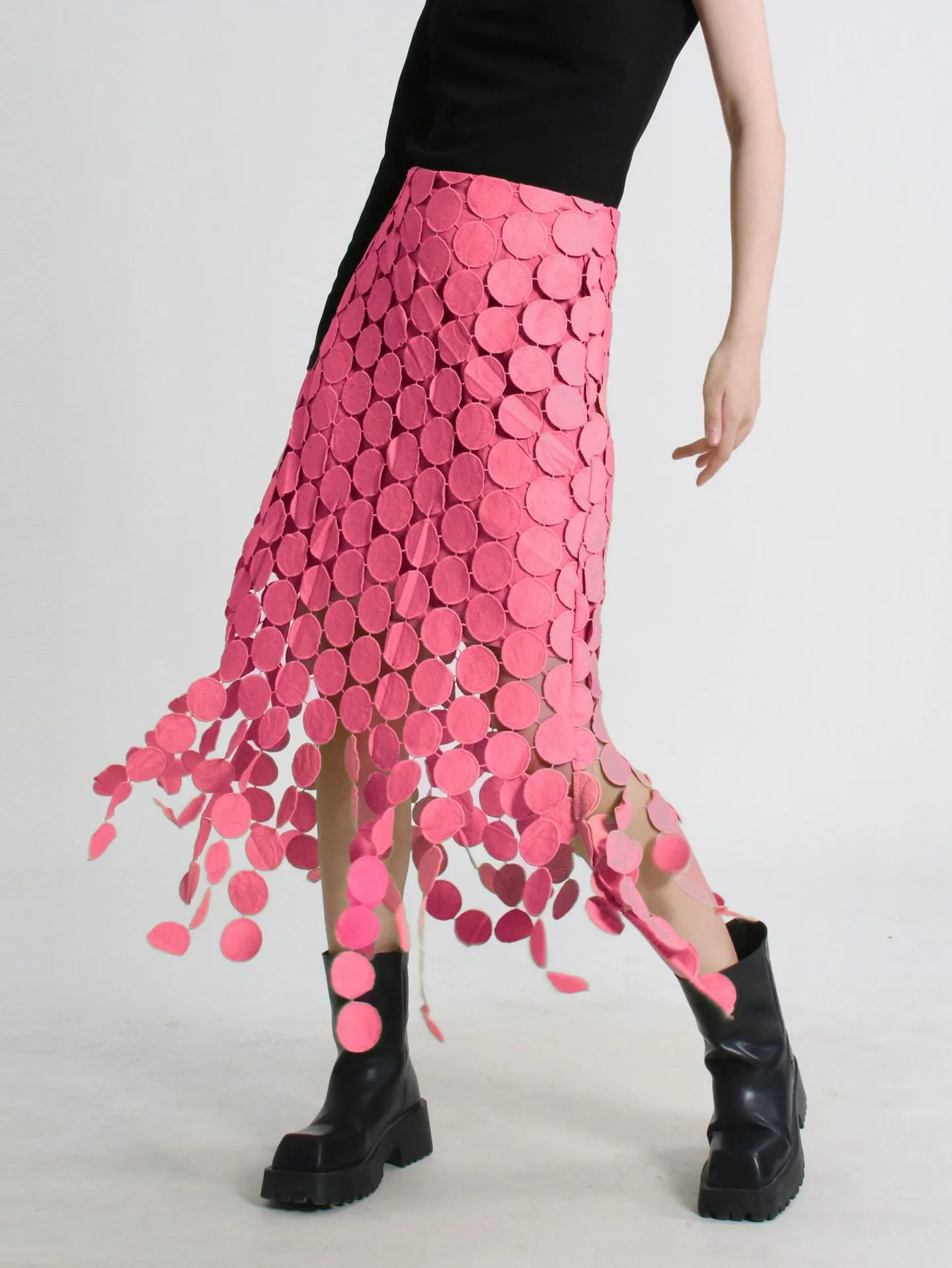 Breezy Cotton Blend with Tassel Patchwork Skirt
