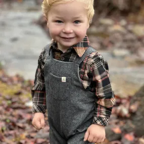 Brown Plaid Jasper Woven Bodysuit