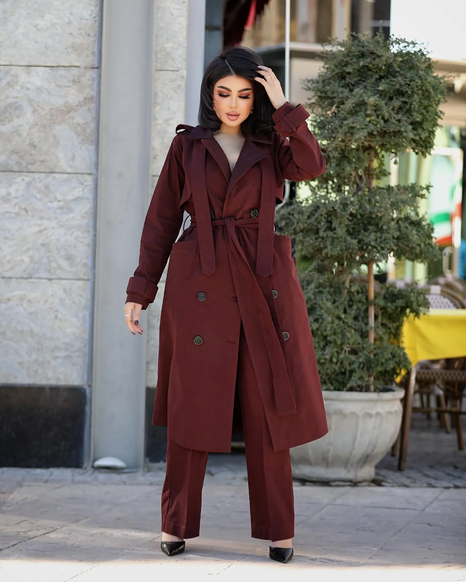Burgundy Suit 3 Pieces