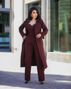 Burgundy Suit 3 Pieces