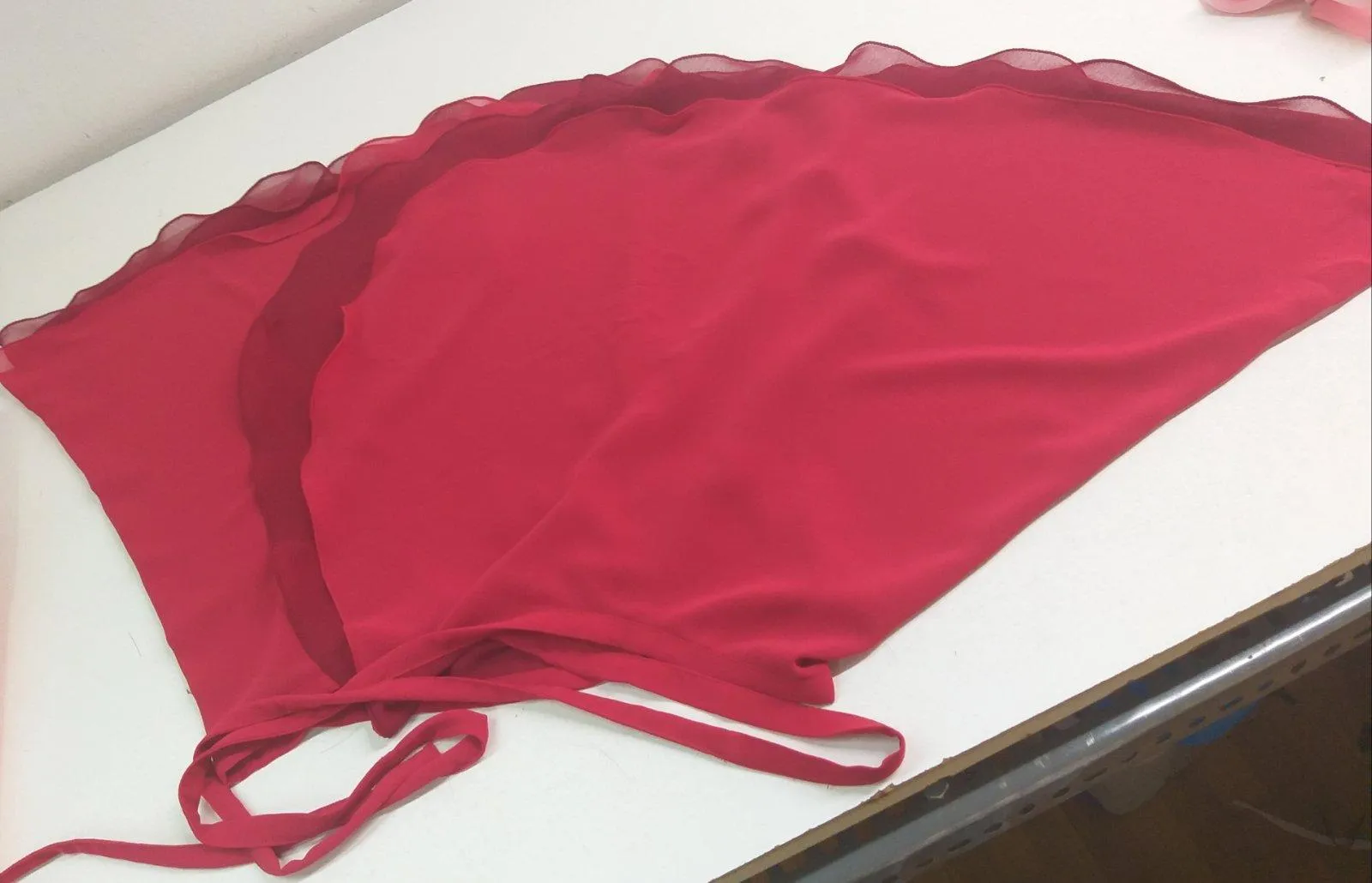 Chiffon Skirt with Double Color