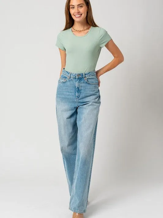 Chillin' Like a Villain Round Neck Short Sleeve Bodysuit
