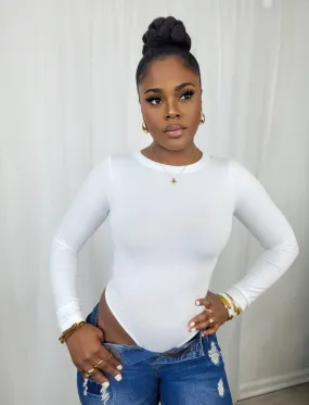 City Girl Classic Bodysuit (White)