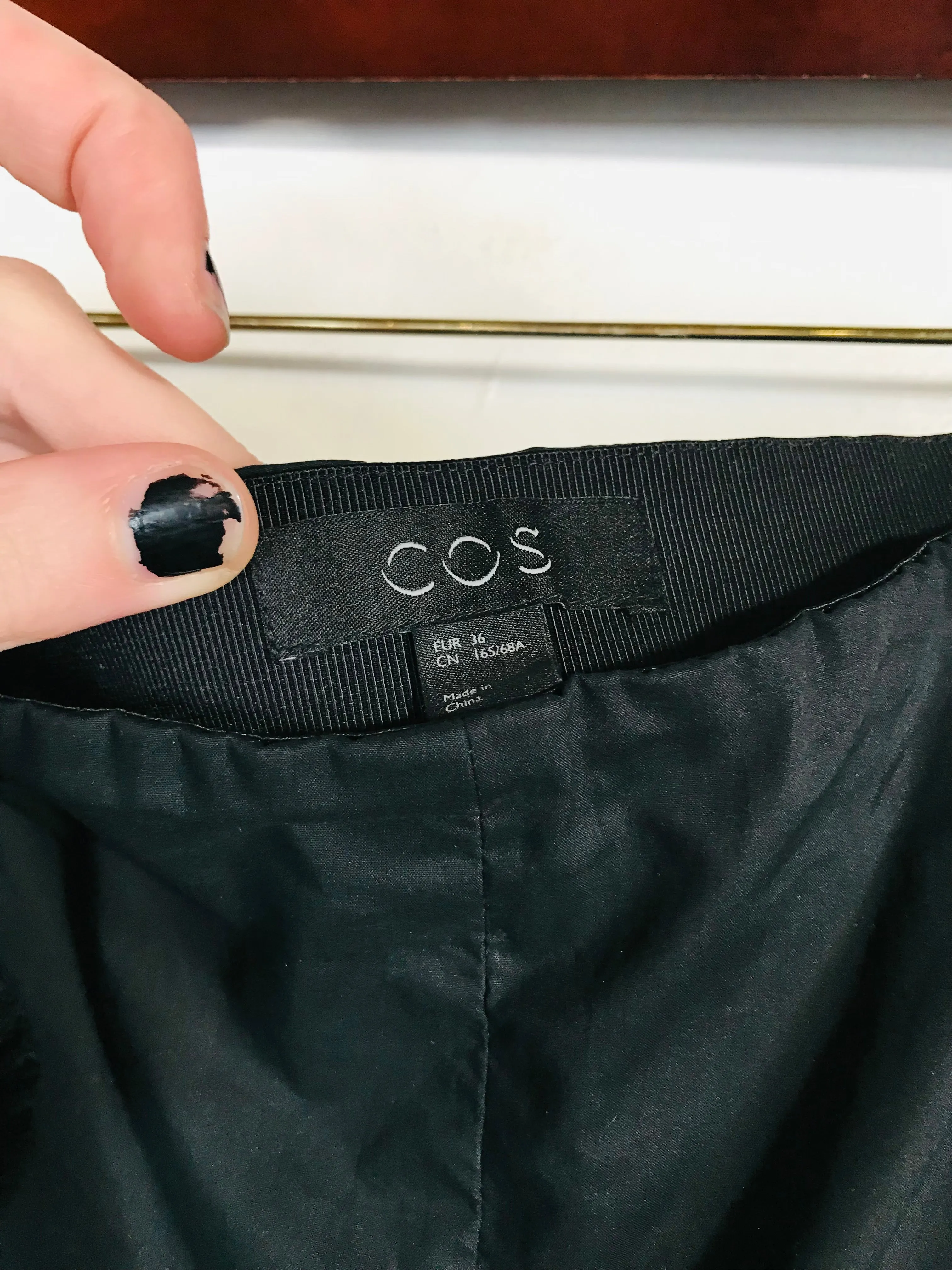 Cos Women's Wide leg trousers | EU36 UK8 | Black