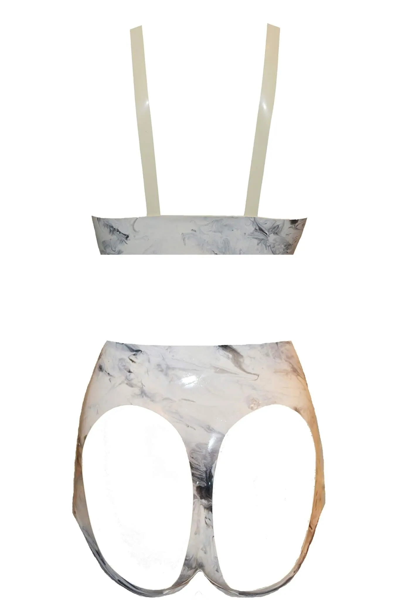 Cupido Serena Latex Lingerie Set