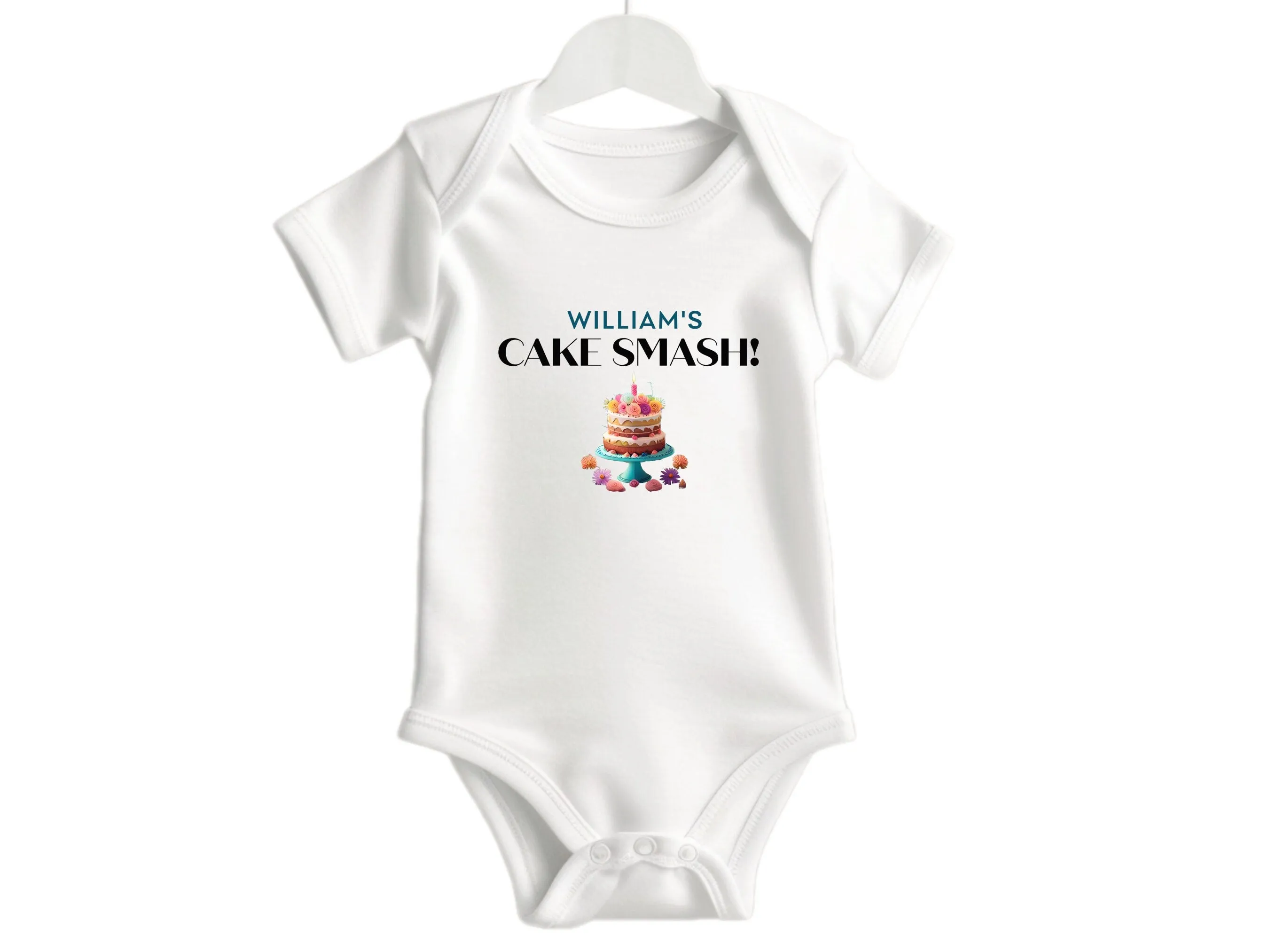 Custom Baby Name Bodysuit Gift for Baby Boys 1st Birthday or Christmas