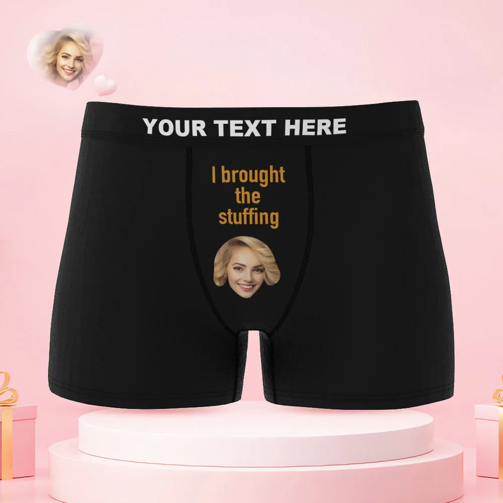 Custom Face Funny Couple Underwear Personalized Underwear Valentine's Day Gift