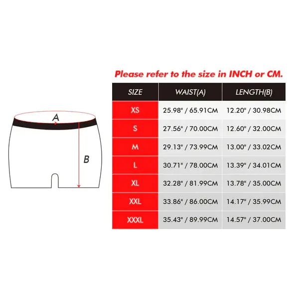 Custom Face Funny Couple Underwear Personalized Underwear Valentine's Day Gift