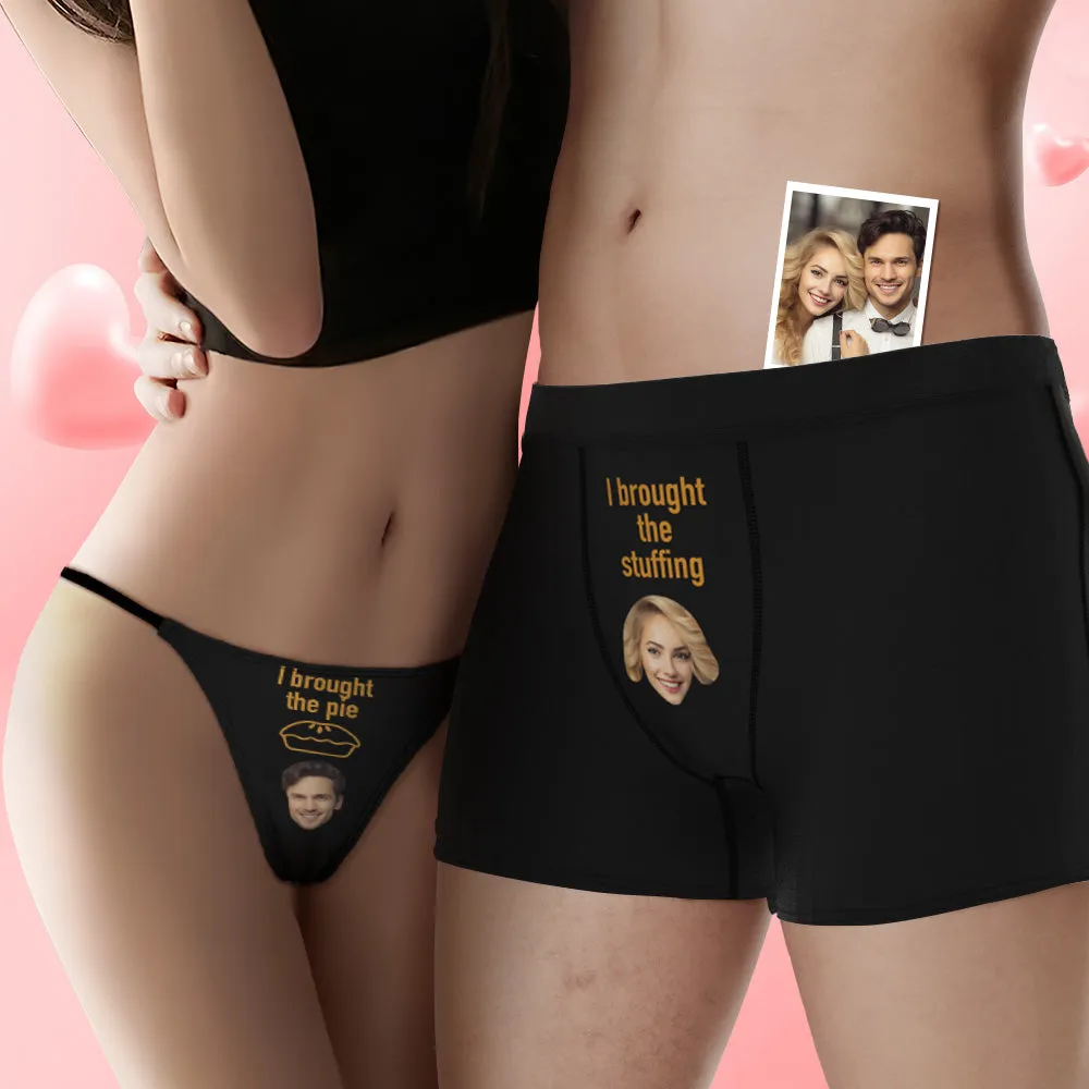 Custom Face Funny Couple Underwear Personalized Underwear Valentine's Day Gift