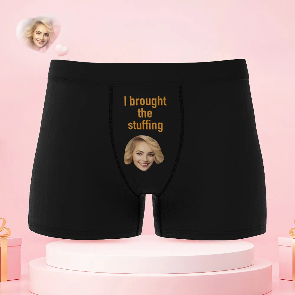 Custom Face Funny Couple Underwear Personalized Underwear Valentine's Day Gift