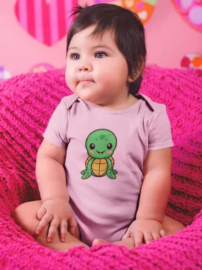 Cute Sea Turtle Cartoon Grin Bodysuit -Image by Shutterstock