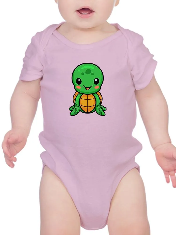 Cute Sea Turtle Cartoon Grin Bodysuit -Image by Shutterstock