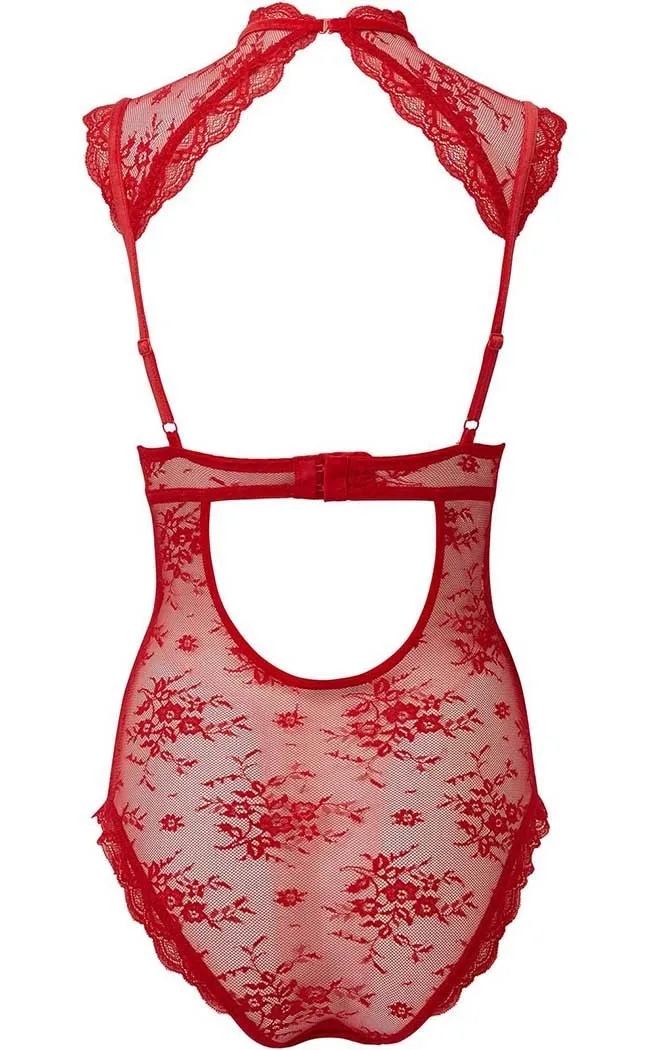 Dark Desire Lace Bodysuit | Scarlet
