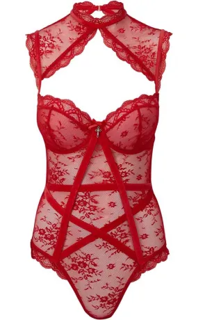 Dark Desire Lace Bodysuit | Scarlet