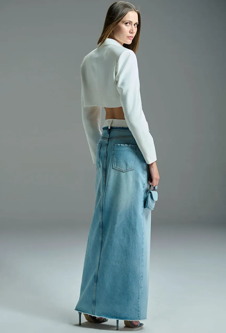 Denim Skirt Waistband Tailoring