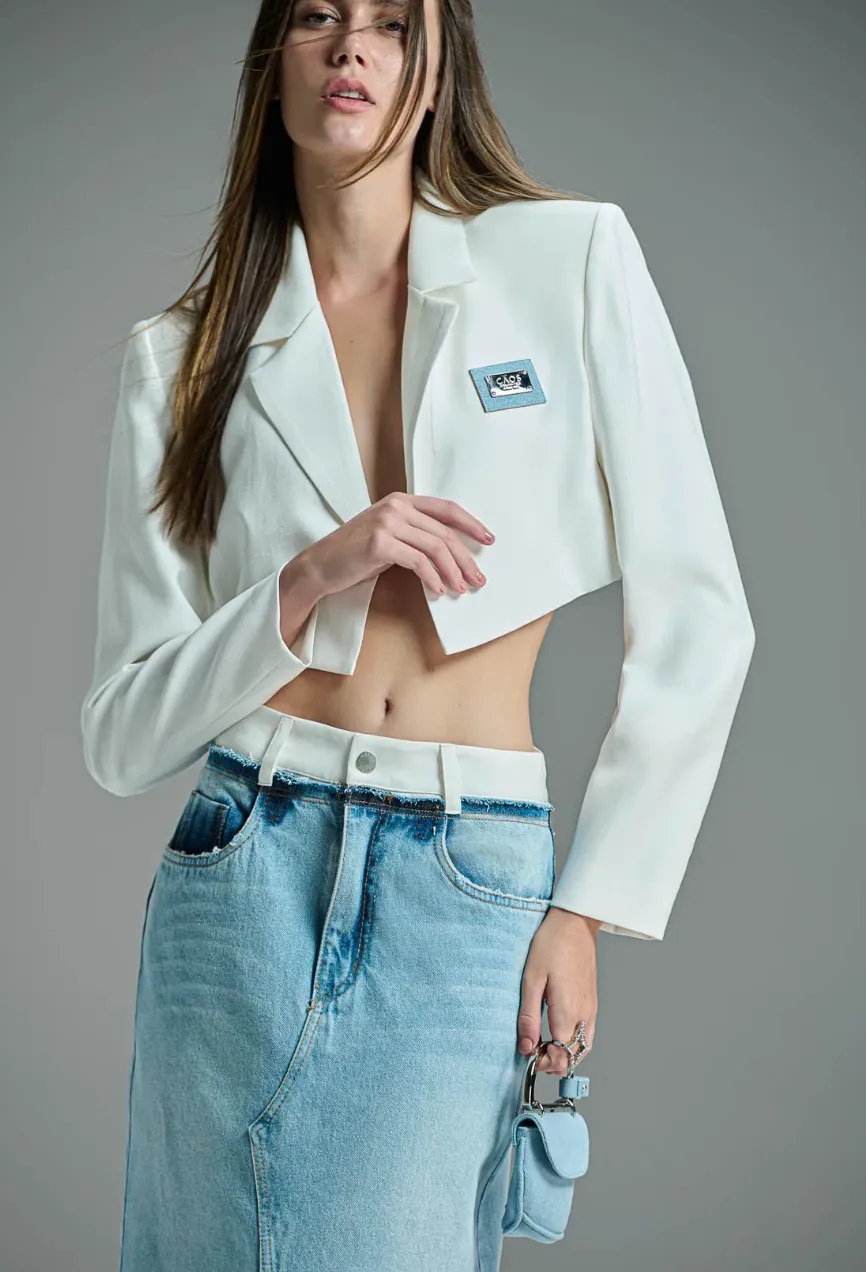 Denim Skirt Waistband Tailoring