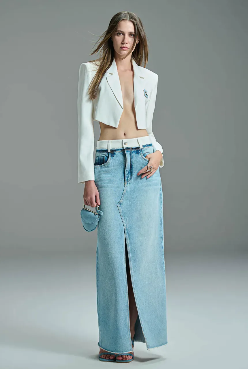 Denim Skirt Waistband Tailoring