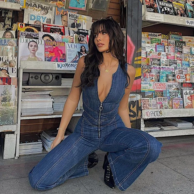 Denise Denim Jumpsuit