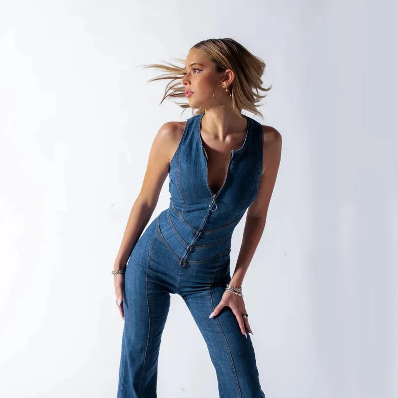Denise Denim Jumpsuit