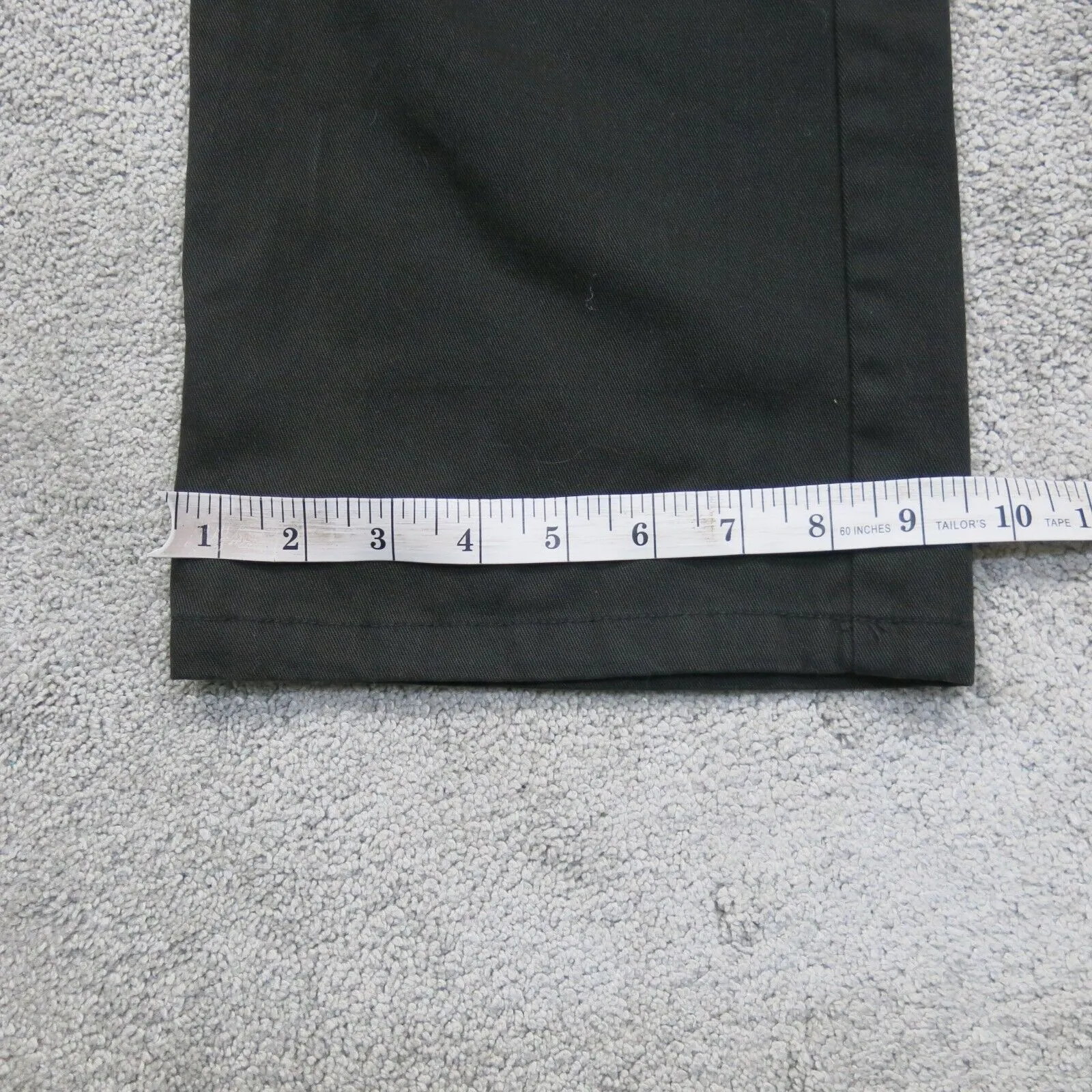 Dickies Mens Chino Pants Wide Leg Mid Rise Pockets Flat Front Black Size 13